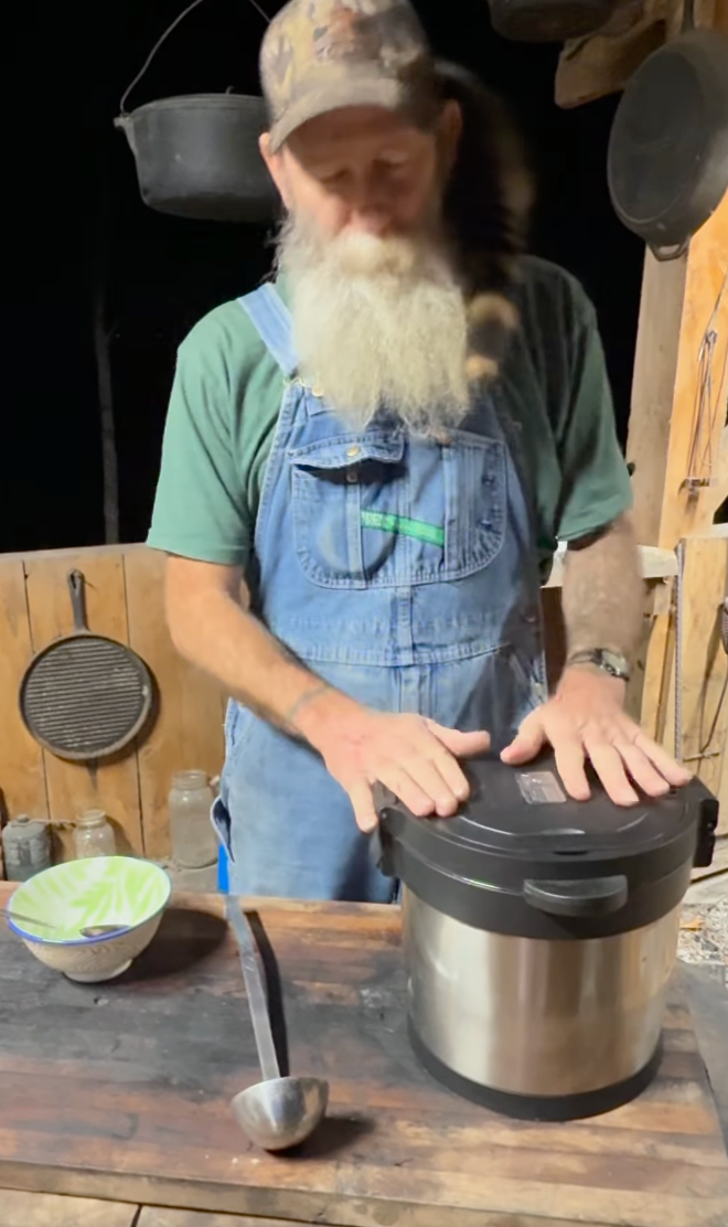 Cooking in the woods