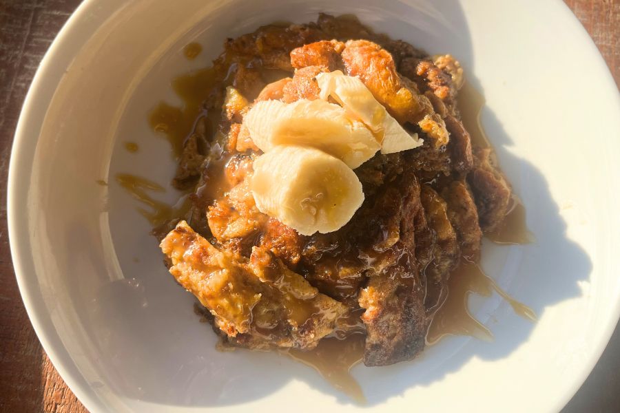 Carmel Banana Bread Pudding