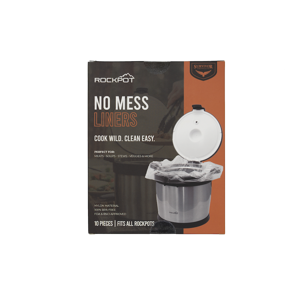 RockPot No Mess Liners retail box